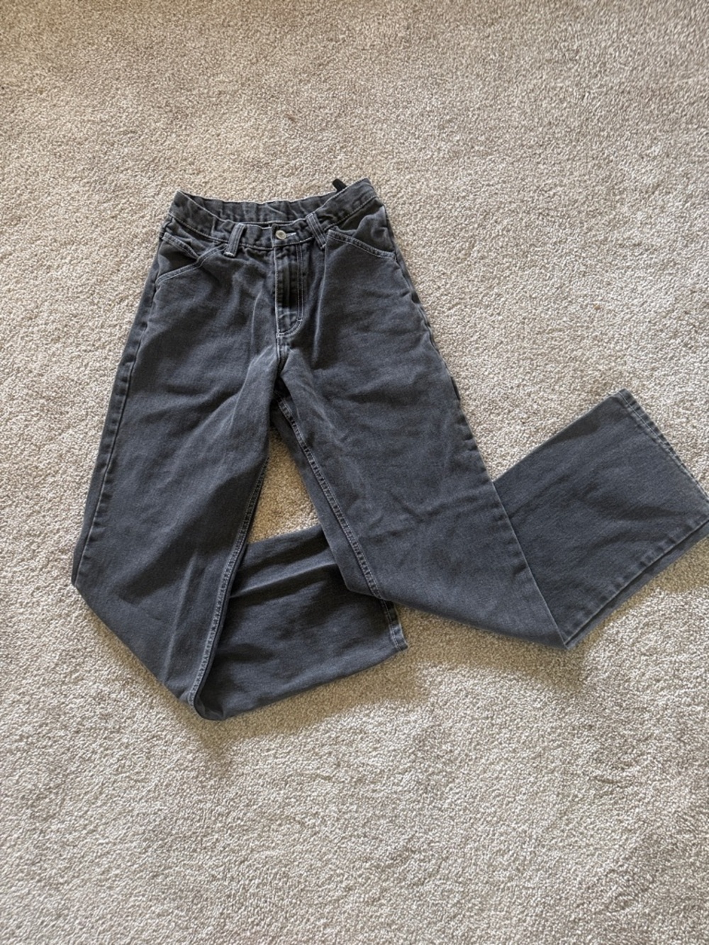 J.Galt Wide Leg Jeans in Charcoal Gray  S